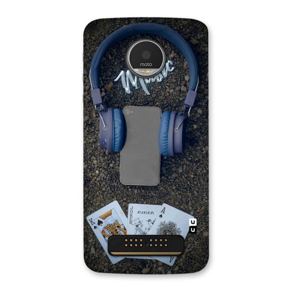 Music Power Cards Back Case for Moto Z Play