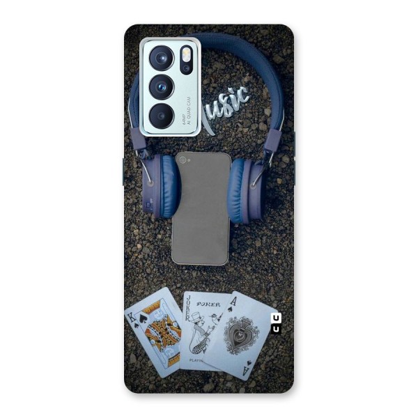 Music Power Cards Back Case for Oppo Reno6 Pro 5G