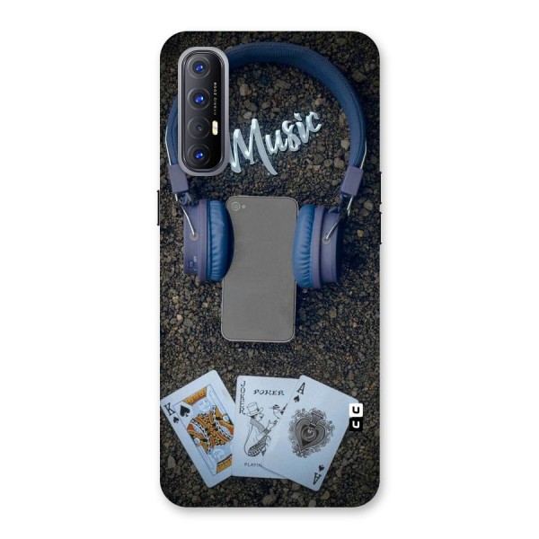 Music Power Cards Back Case for Reno3 Pro