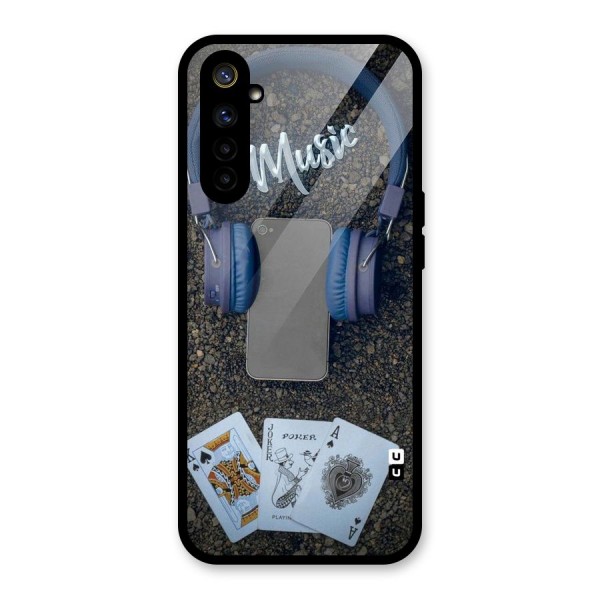 Music Power Cards Glass Back Case for Realme 6