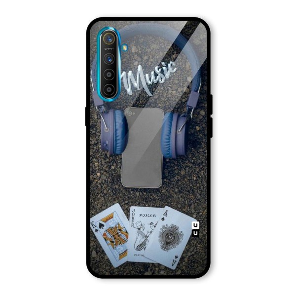 Music Power Cards Glass Back Case for Realme XT