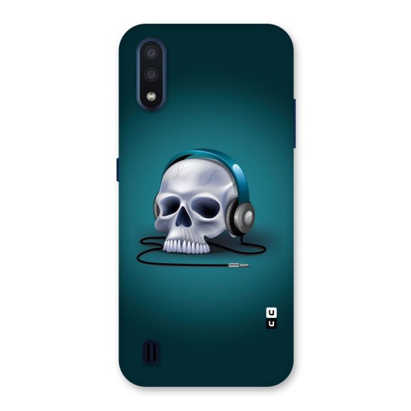 Music Skull Back Case for Galaxy M01