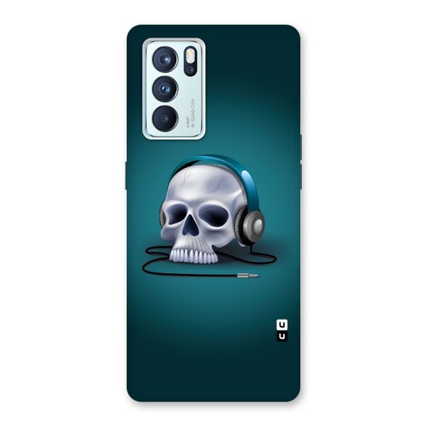 Music Skull Back Case for Oppo Reno6 Pro 5G