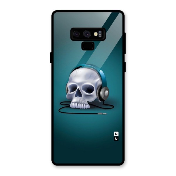 Music Skull Glass Back Case for Galaxy Note 9