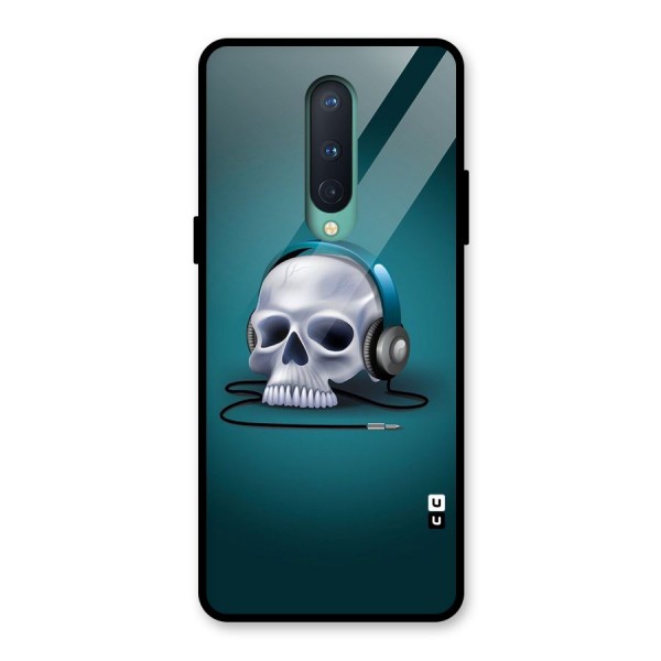 Music Skull Glass Back Case for OnePlus 8