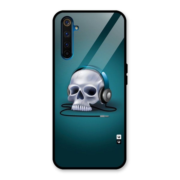 Music Skull Glass Back Case for Realme 6 Pro