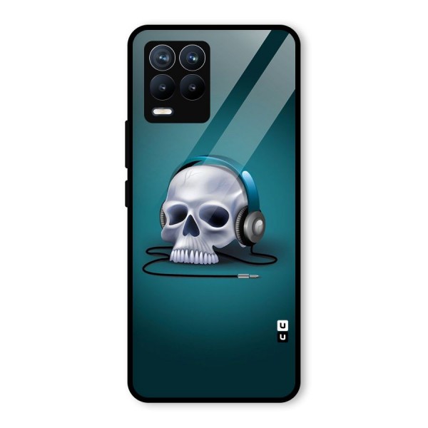 Music Skull Glass Back Case for Realme 8