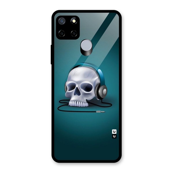 Music Skull Glass Back Case for Realme C12