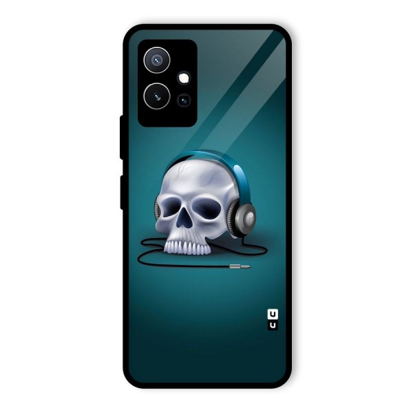 Music Skull Glass Back Case for Vivo iQOO Z6