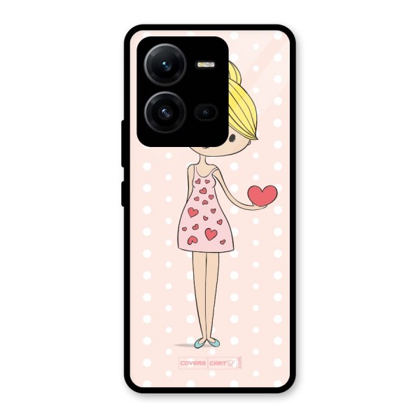 My Innocent Heart Glass Back Case for Vivo V25