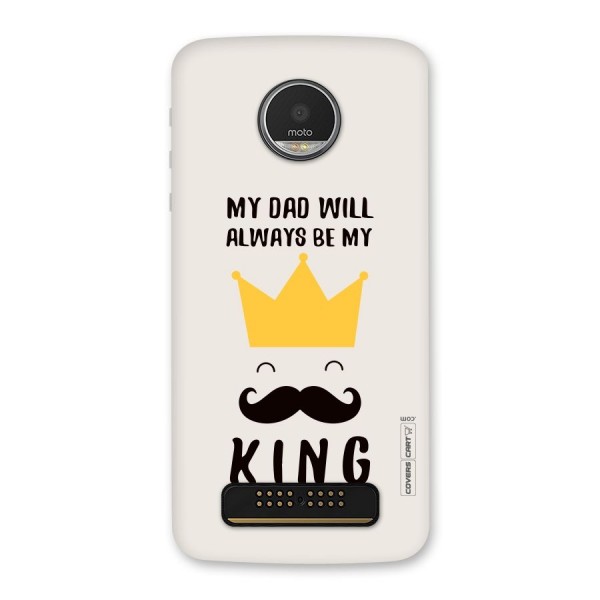 My King Dad Back Case for Moto Z Play