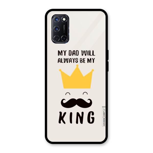 My King Dad Glass Back Case for Oppo A52