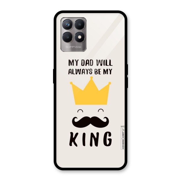 My King Dad Glass Back Case for Realme 8i