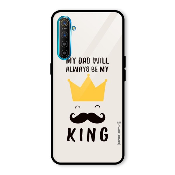 My King Dad Glass Back Case for Realme XT