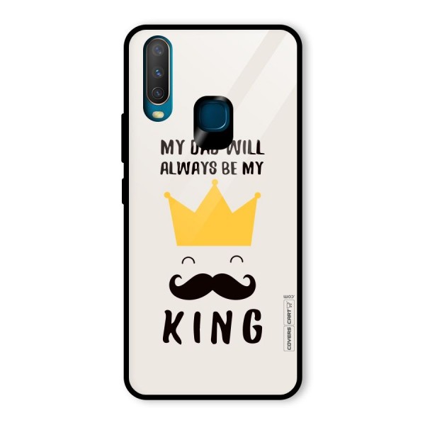 My King Dad Glass Back Case for Vivo Y12