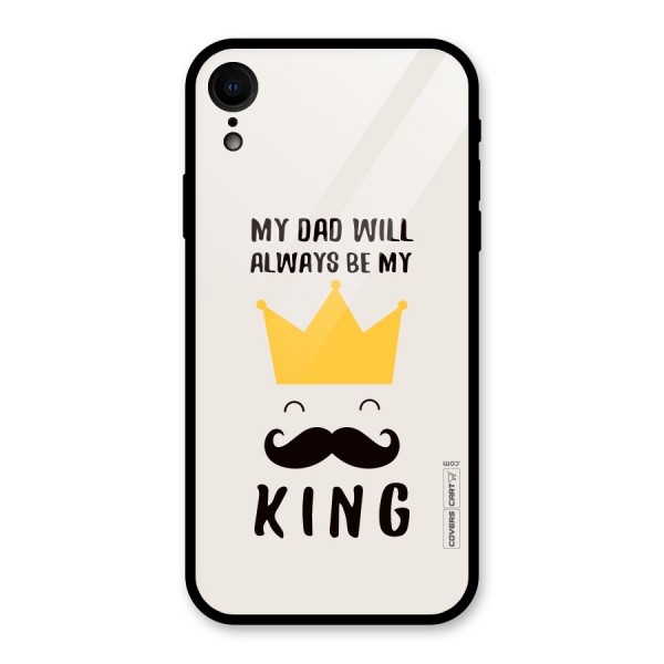 My King Dad Glass Back Case for XR