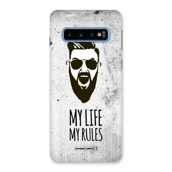 My Life My Rules Back Case for Galaxy S10