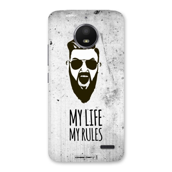 My Life My Rules Back Case for Moto E4