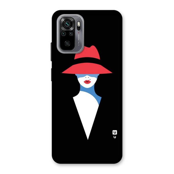 Mysterious Woman Illustration Back Case for Redmi Note 10