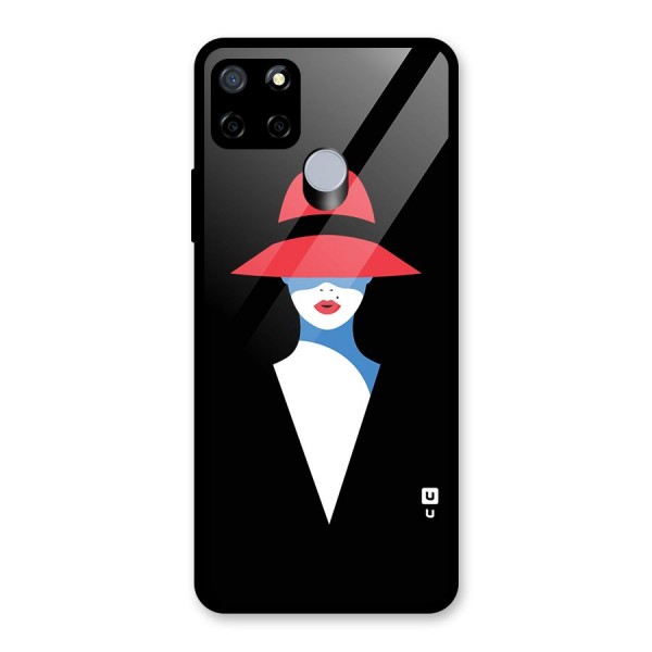 Mysterious Woman Illustration Glass Back Case for Realme C15