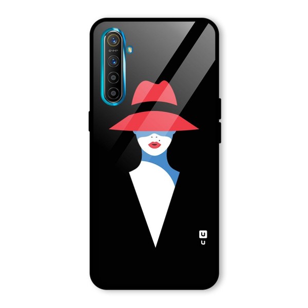 Mysterious Woman Illustration Glass Back Case for Realme XT