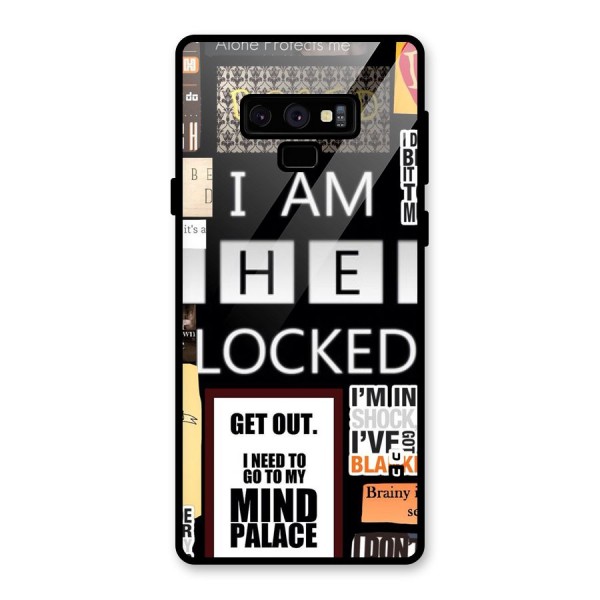 Mystery Pattern Glass Back Case for Galaxy Note 9