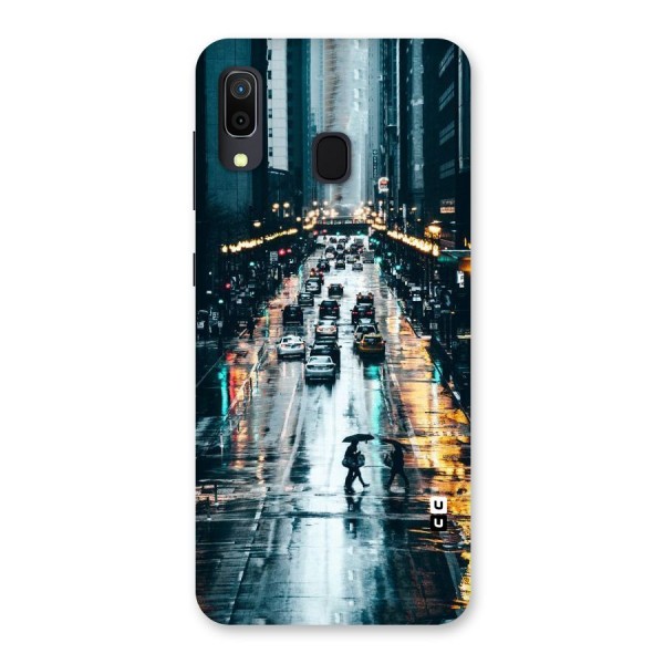 NY Streets Rainy Back Case for Galaxy A20