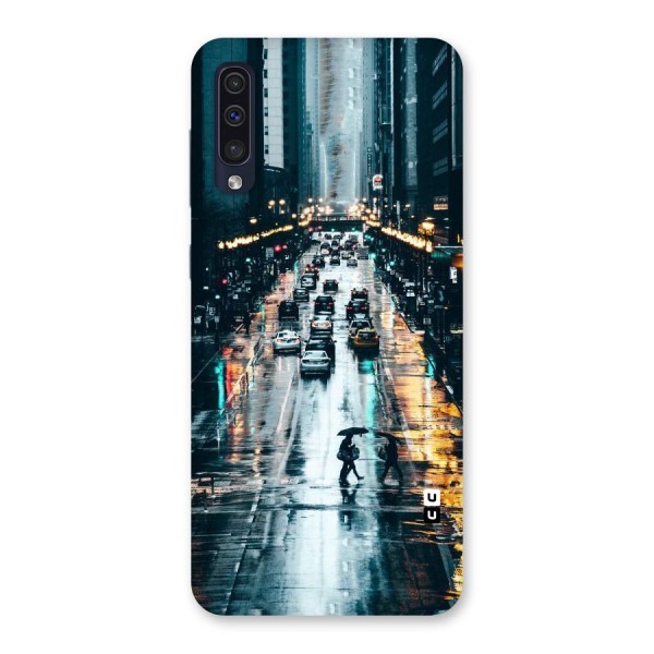 NY Streets Rainy Back Case for Galaxy A50