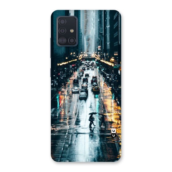 NY Streets Rainy Back Case for Galaxy A51