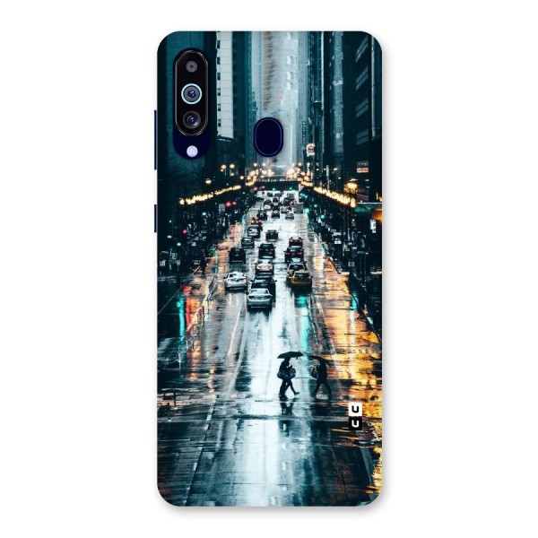 NY Streets Rainy Back Case for Galaxy A60