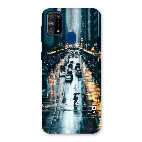 NY Streets Rainy Back Case for Galaxy F41