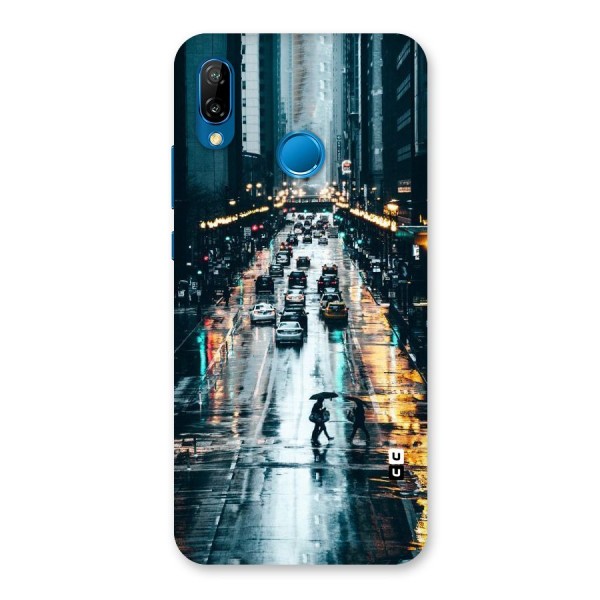 NY Streets Rainy Back Case for Huawei P20 Lite