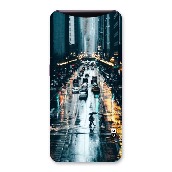 NY Streets Rainy Back Case for Oppo Find X