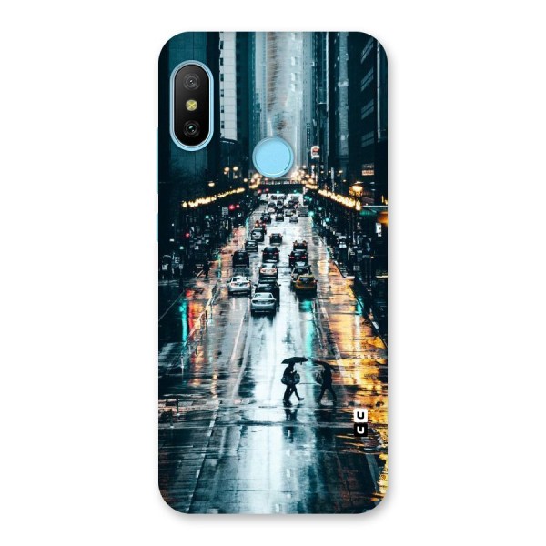 NY Streets Rainy Back Case for Redmi 6 Pro