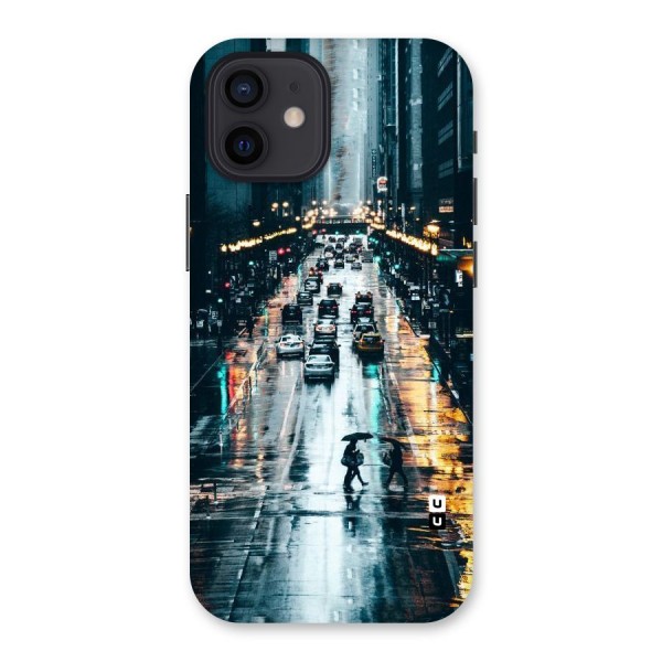 NY Streets Rainy Back Case for iPhone 12