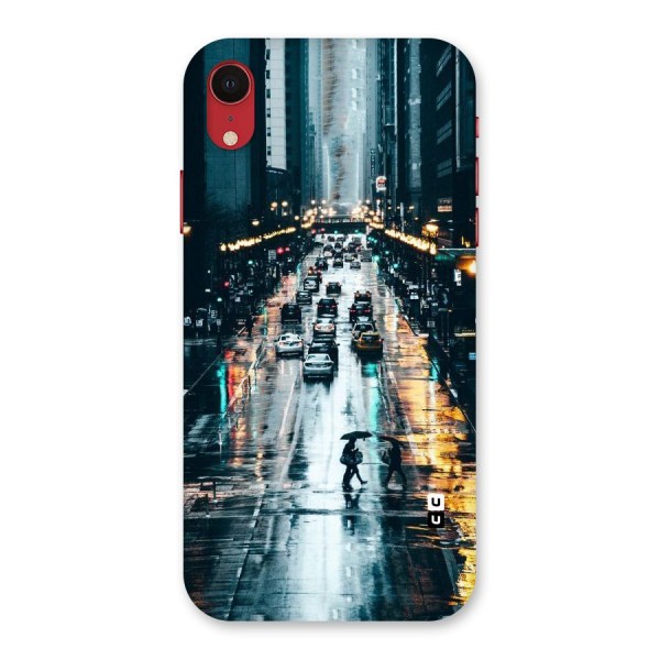 NY Streets Rainy Back Case for iPhone XR