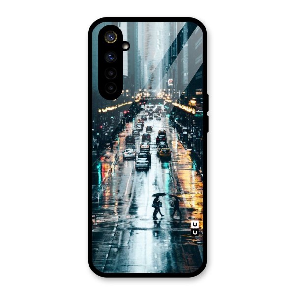 NY Streets Rainy Glass Back Case for Realme 6