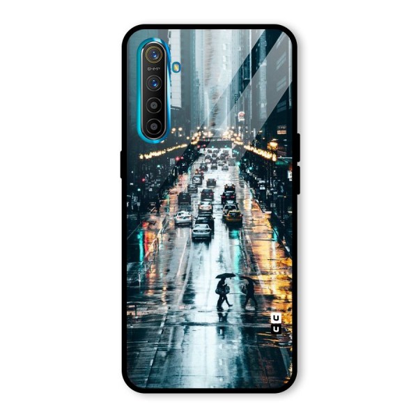 NY Streets Rainy Glass Back Case for Realme XT