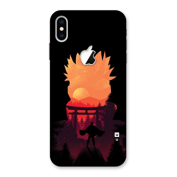 Naruto Anime Sunset Art Back Case for iPhone XS Max Apple Cut