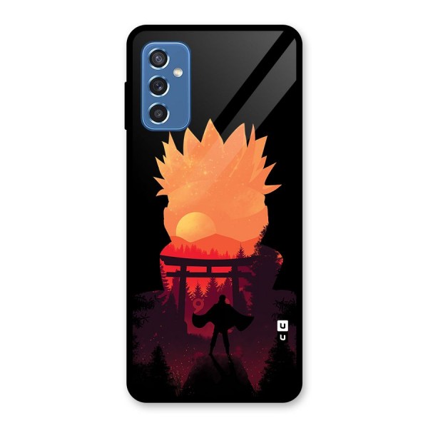 Naruto Anime Sunset Art Glass Back Case for Galaxy M52 5G