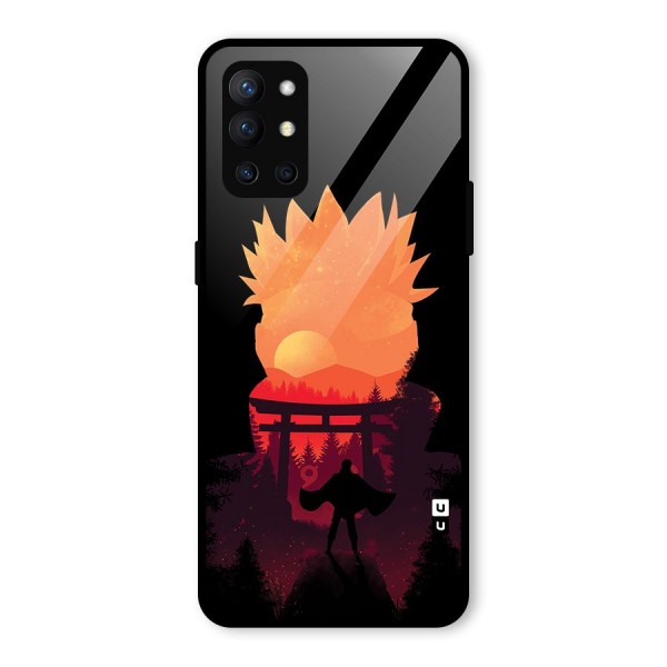 Naruto Anime Sunset Art Glass Back Case for OnePlus 9R