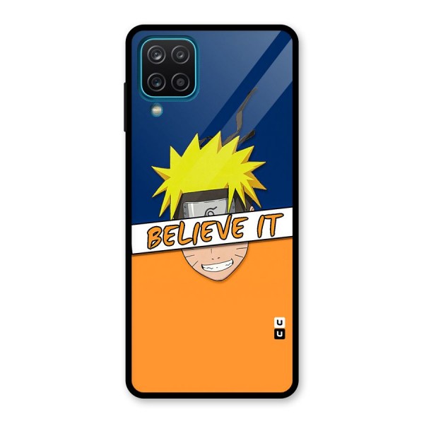 Naruto Believe It Glass Back Case for Galaxy A12