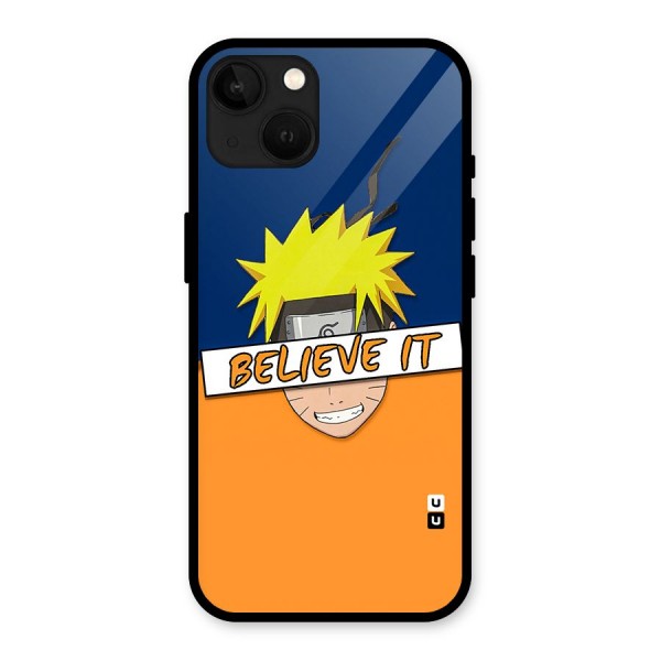 Naruto Believe It Glass Back Case for iPhone 13