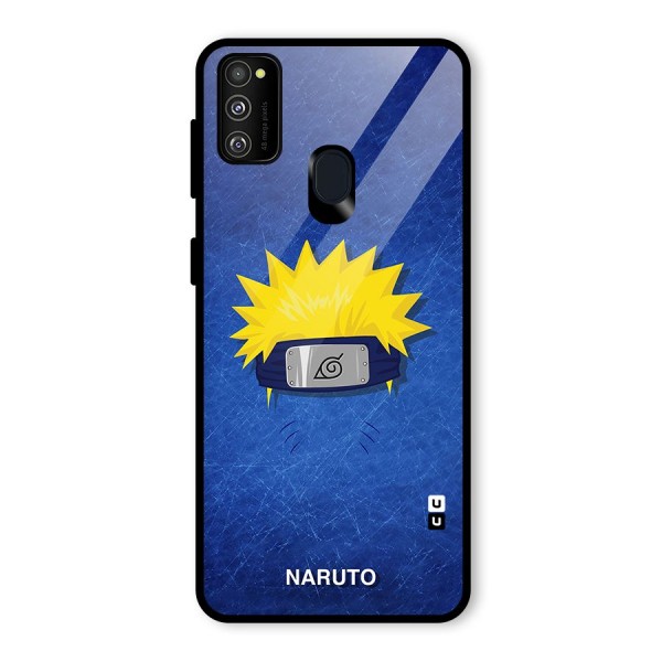 Naruto Headband Minimal Glass Back Case for Galaxy M21