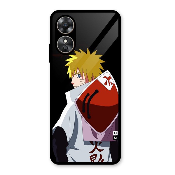 Naruto Hokage Glass Back Case for Oppo A17