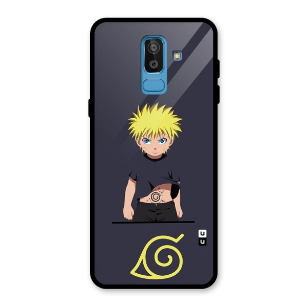 Naruto Kid Glass Back Case for Galaxy J8