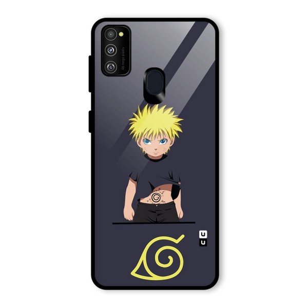 Naruto Kid Glass Back Case for Galaxy M21