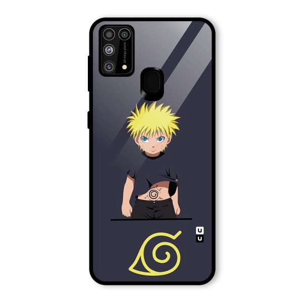 Naruto Kid Glass Back Case for Galaxy M31