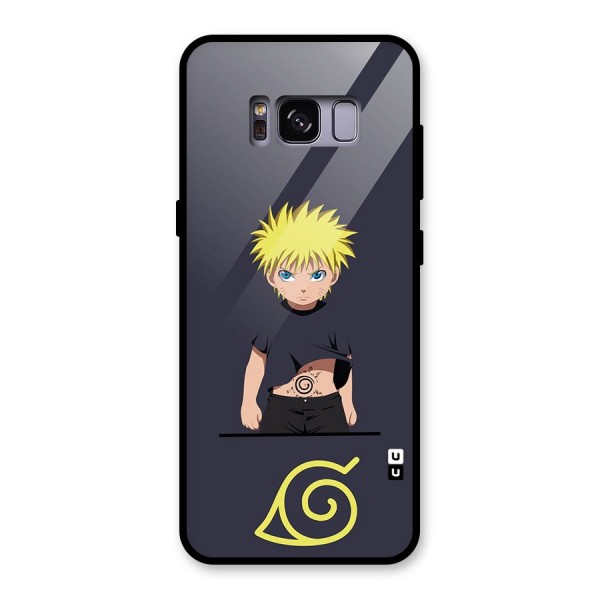 Naruto Kid Glass Back Case for Galaxy S8