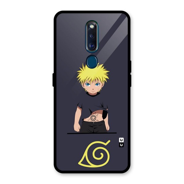 Naruto Kid Glass Back Case for Oppo F11 Pro